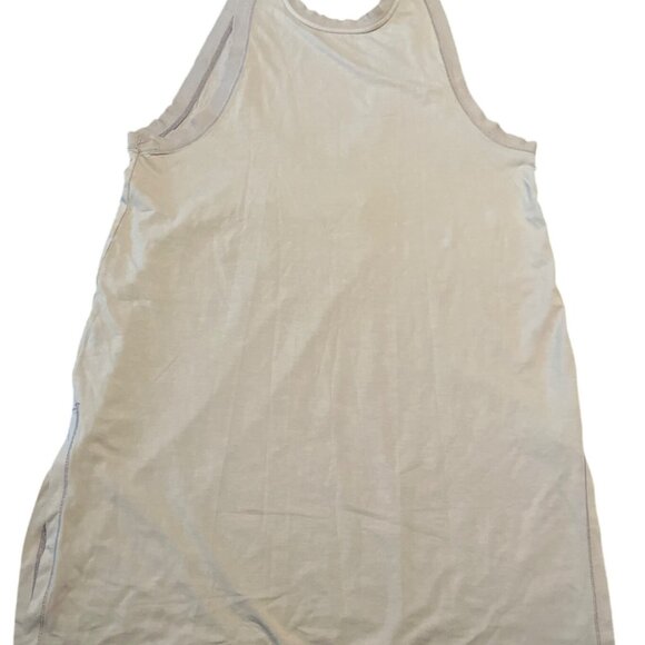 FREE PEOPLE Hot Shot Tunic Tank Dress Mocha Latte M/M Cotton & Elastane Blend - Picture 3 of 8